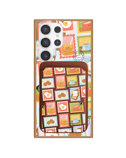 Android Magnetic Wallet Case - Breakfast Menu Stamps
