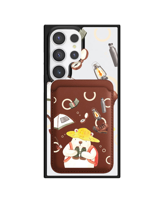 Android Magnetic Wallet Case - Adventure Of Bear