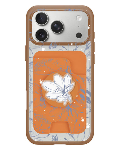 iPhone Magpop Wallet - Sketchy Flower & Butterfly 2.0