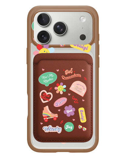 iPhone Magnetic Wallet Case - Red Velvet Sticker Pack