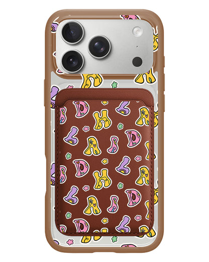 iPhone Magnetic Wallet Case - Playful Monogram 7.0