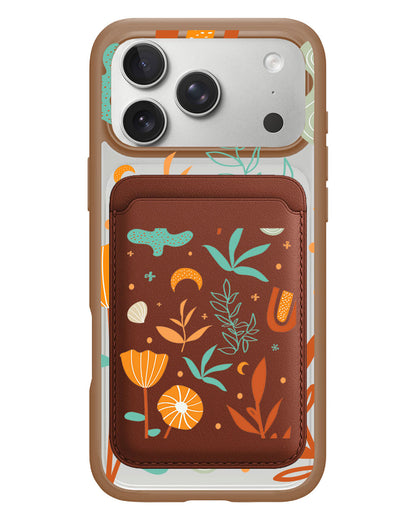 iPhone Magnetic Wallet Case - Autumn Botanical