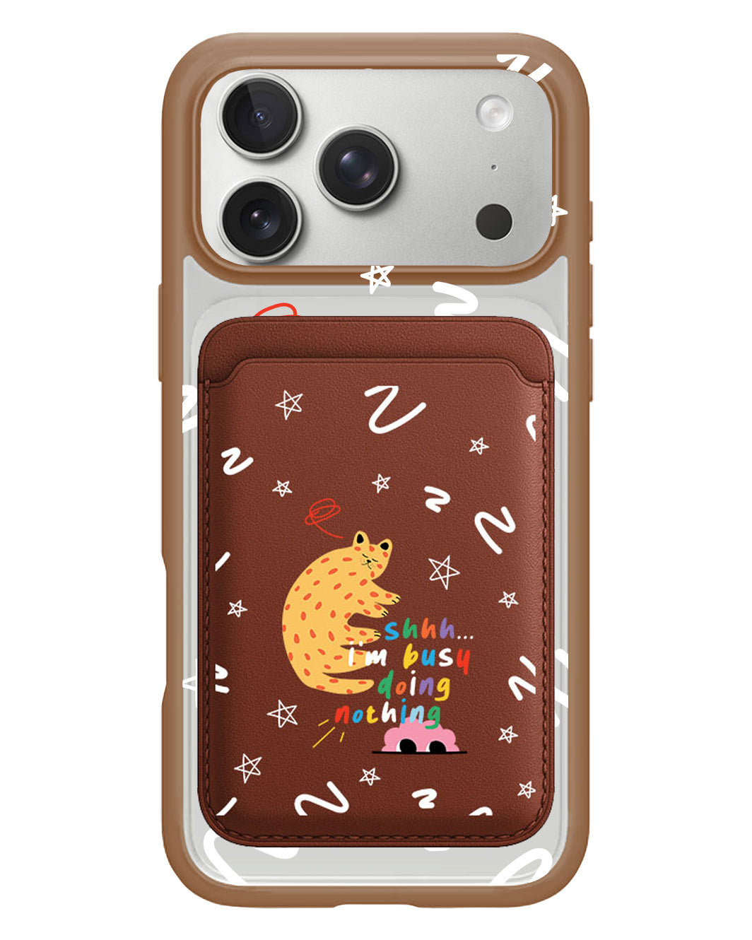 iPhone Magnetic Wallet Case - Busy Doing Nothing