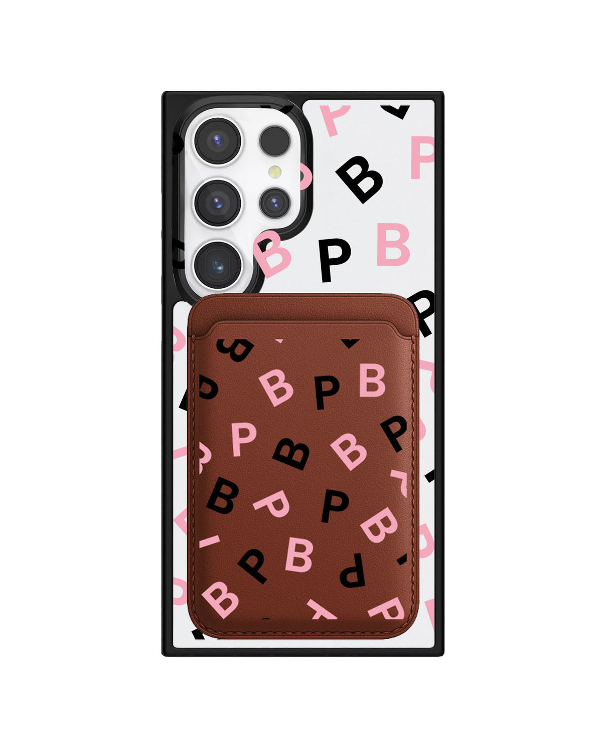 Android Magnetic Wallet Case - Blackpink Monogram