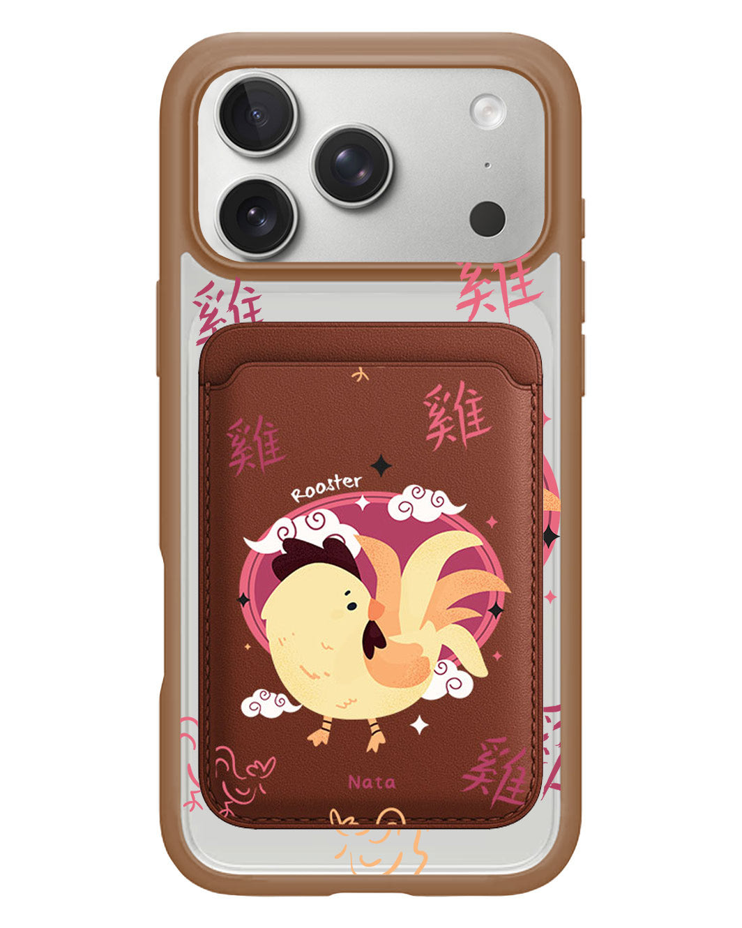 iPhone Magnetic Wallet Case - Rooster (Chinese Zodiac / Shio)