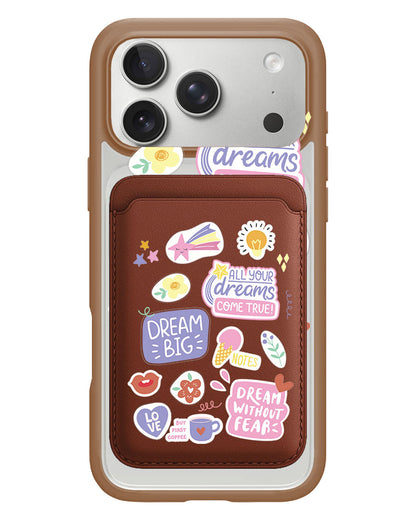 iPhone Magnetic Wallet Case - Dream Sticker Pack