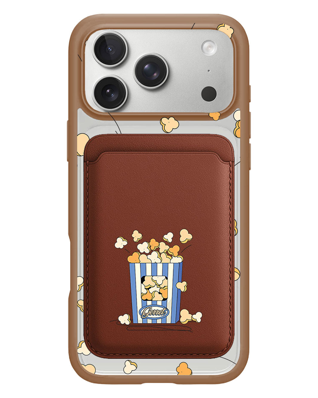 iPhone Magnetic Wallet Case - Popcorn