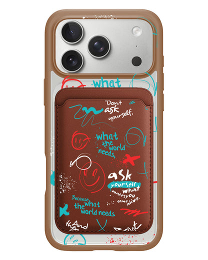 iPhone Magnetic Wallet Case - Graffiti 2.0