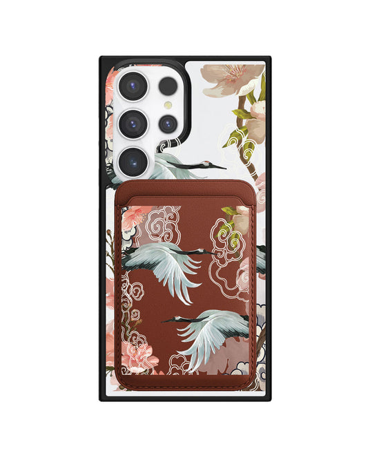 Android Magnetic Wallet Case - Oil Painting Birds