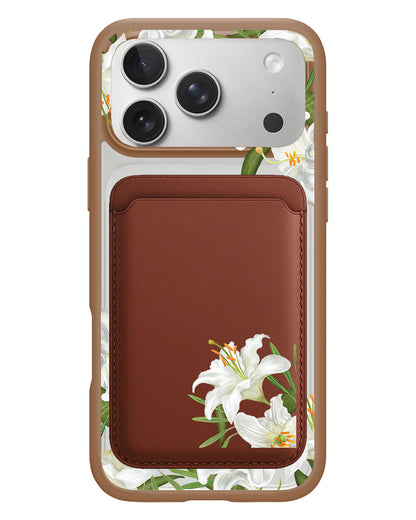 iPhone Magnetic Wallet Case - May Lily Of The Valley