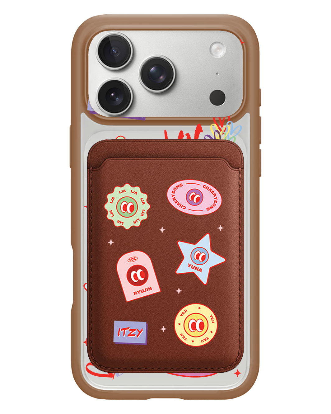 iPhone Magnetic Wallet Case - Itzy Sticker Pack