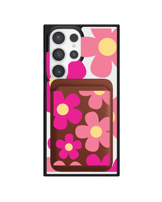 Android Magnetic Wallet Case - Daisy Delight