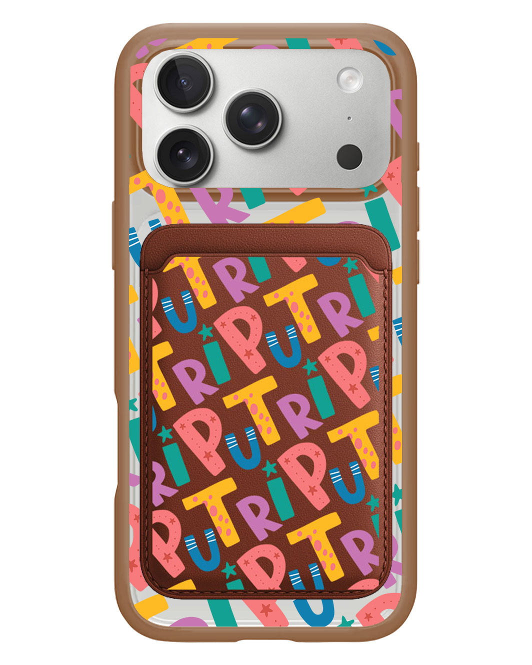 iPhone Magnetic Wallet Case - Playful Monogram 4.0