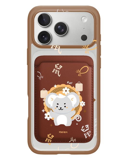 iPhone Magnetic Wallet Case - Rat (Chinese Zodiac / Shio)