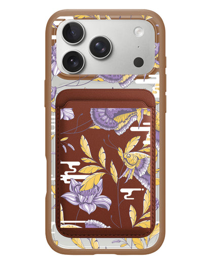 iPhone Magnetic Wallet Case - Fish & Floral 5.0
