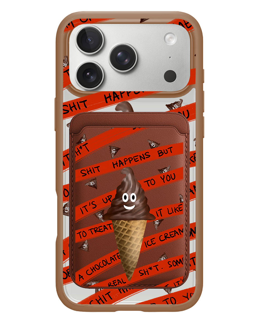 iPhone Magnetic Wallet Case - Oh.. Sh*t Happens