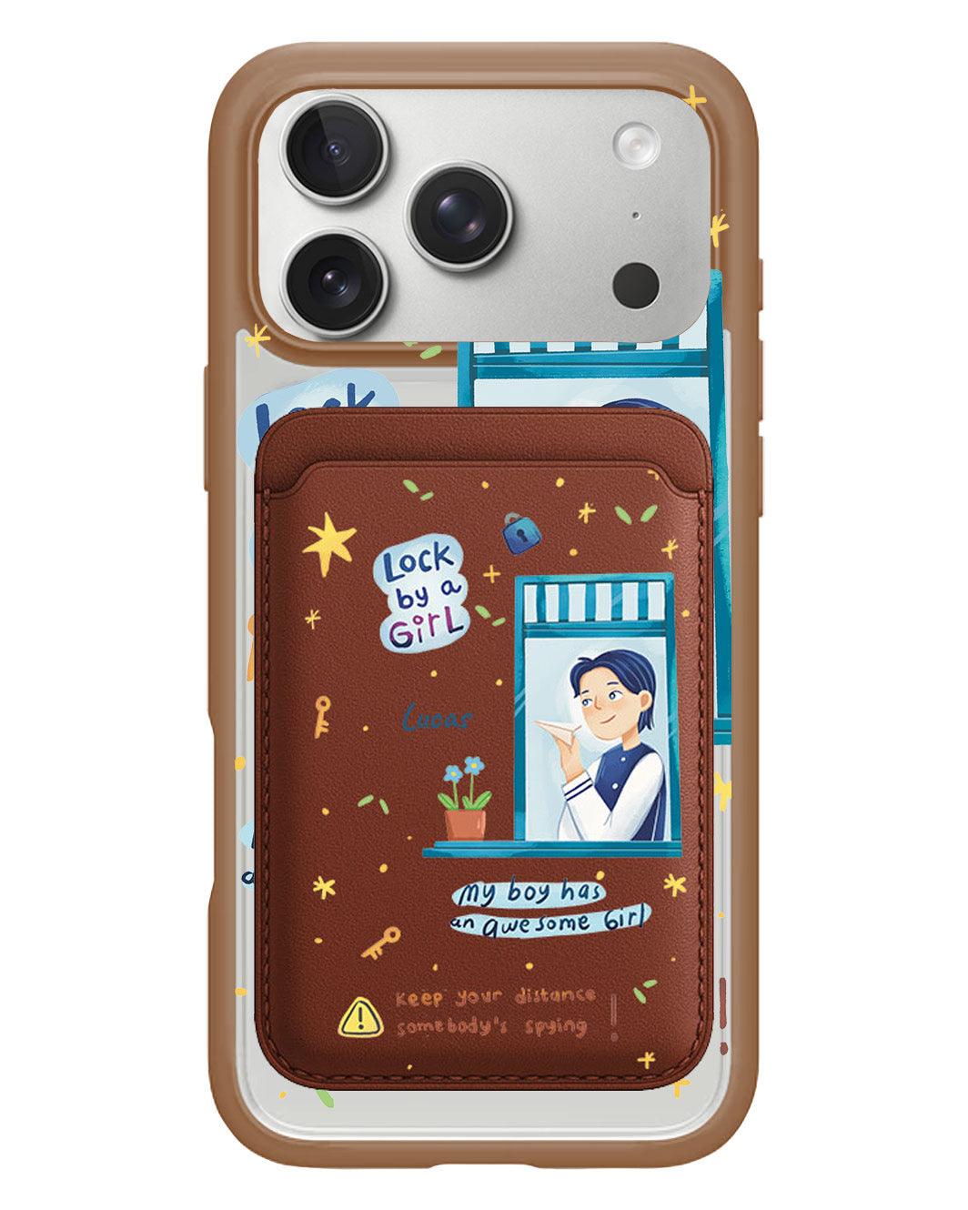 iPhone Magnetic Wallet Case - Crush Boy (Couple Case)