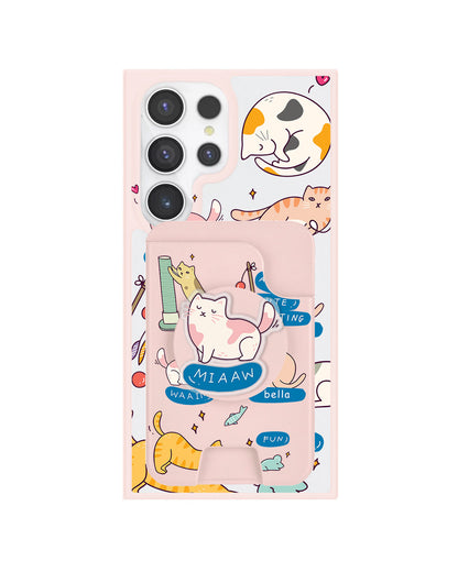 Android Magpop Wallet - Playful Cat 2.0