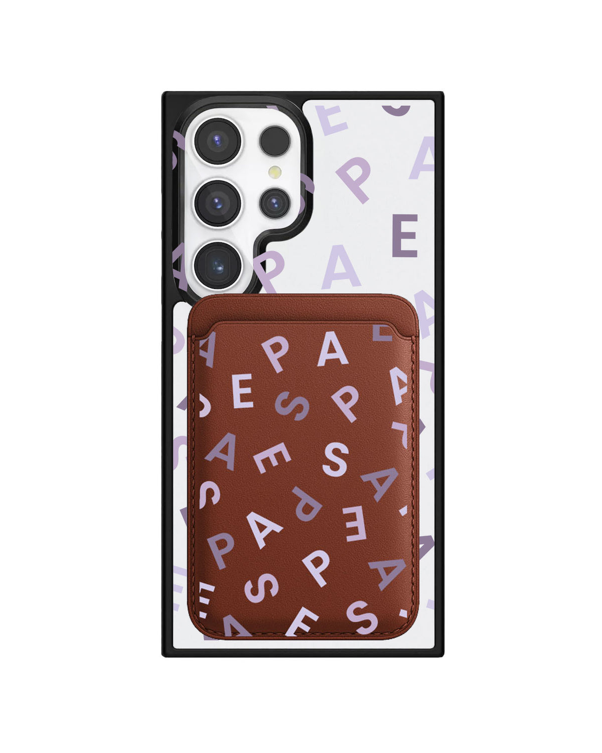 Android Magnetic Wallet Case - Aespa Monogram