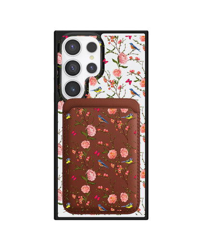 Android Magnetic Wallet Case - Flora Gardenia