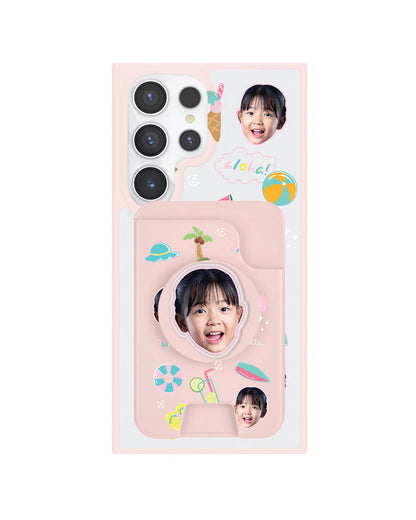 Android Magpop Wallet - Face Grid Summer