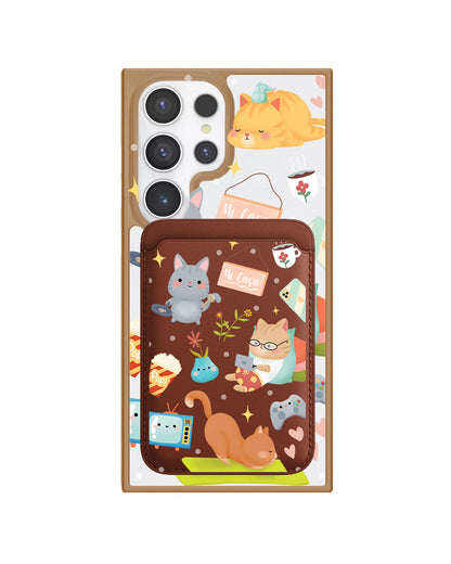 Android Magnetic Wallet Case - Stay Home