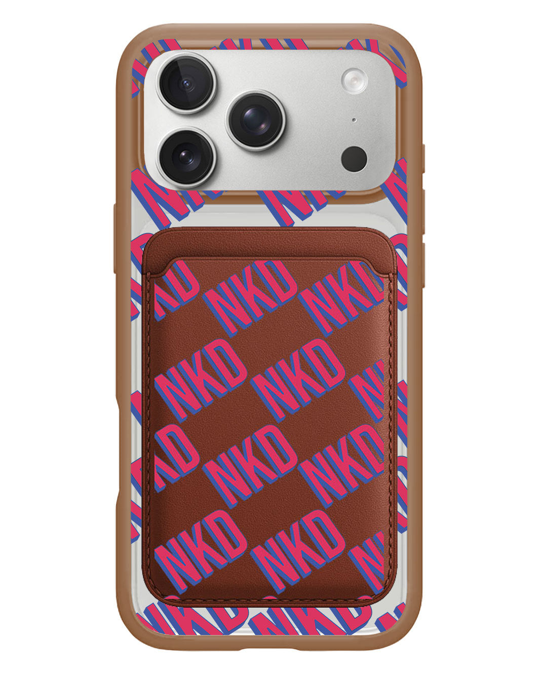 iPhone Magnetic Wallet Case - Diagonal Initial Monogram 2.0