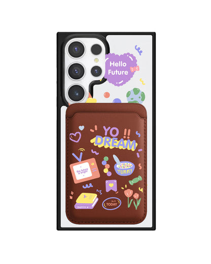 Android Magnetic Wallet Case - Hello Future