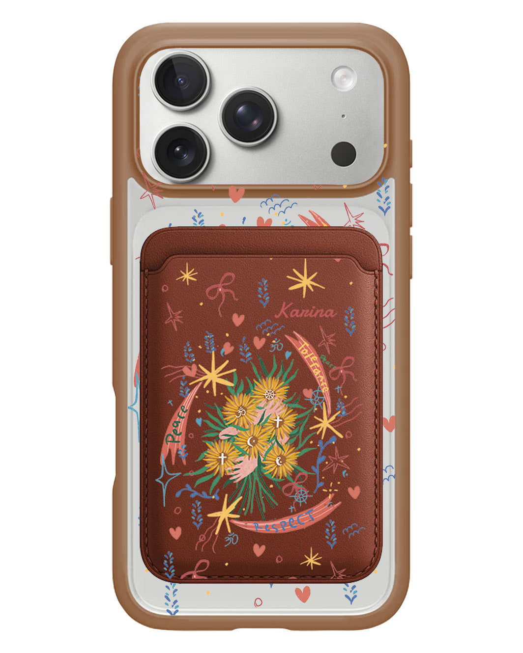 iPhone Magnetic Wallet Case - Peace