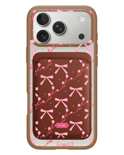 iPhone Magnetic Wallet Case - Coquette Floral