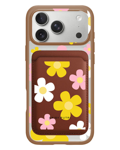 iPhone Magnetic Wallet Case - Daisy Fresh