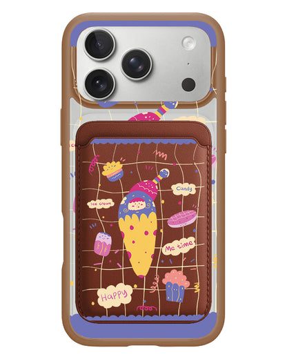 iPhone Magnetic Wallet Case - Candy Doodle