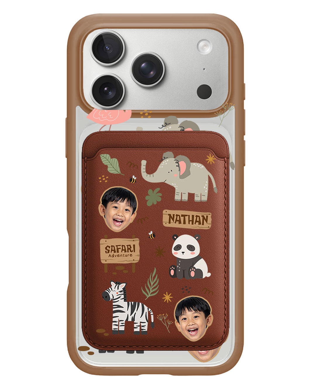 iPhone Magnetic Wallet Case - Face Grid Safari 2.0