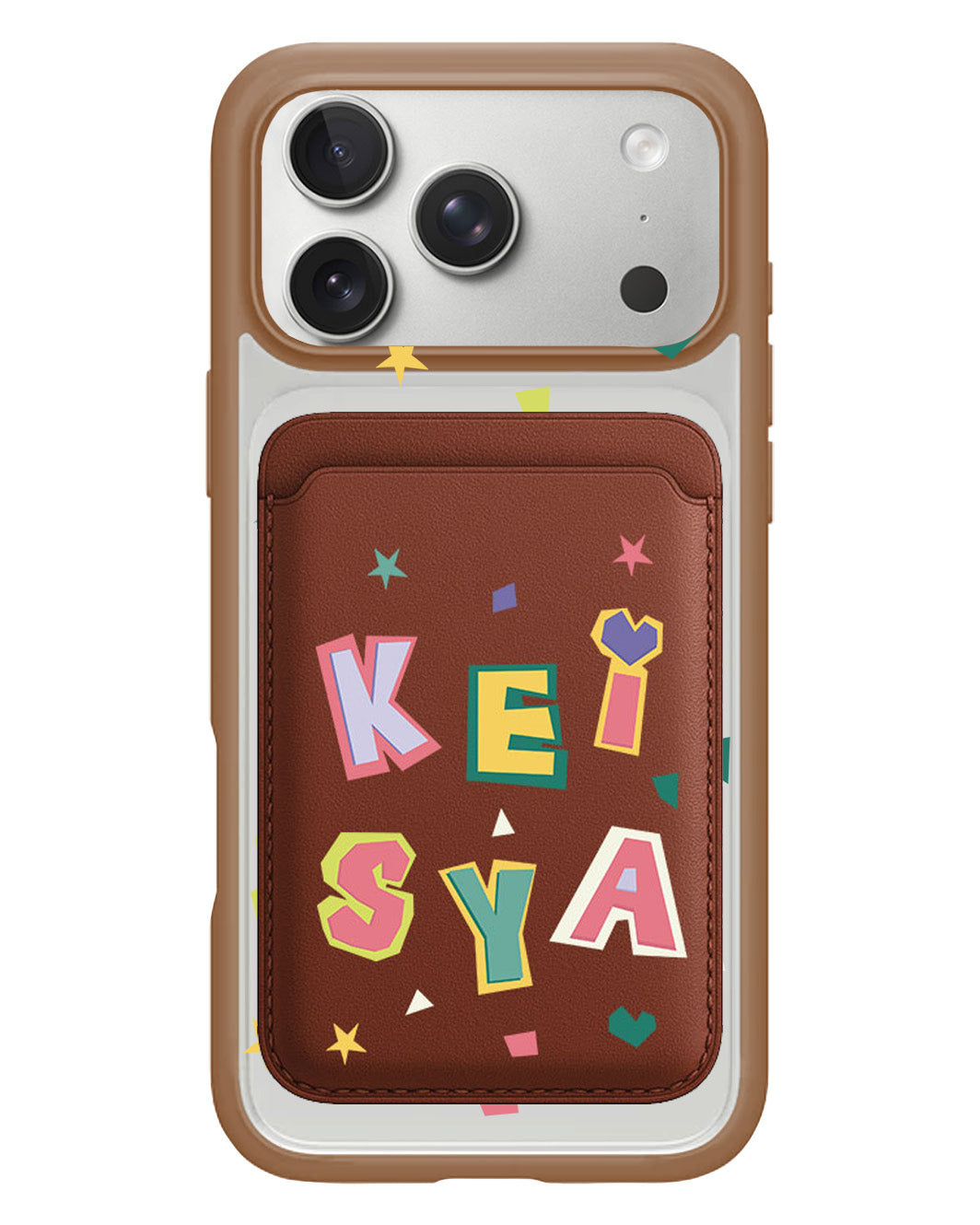 iPhone Magnetic Wallet Case - Adorable Monogram 4.0