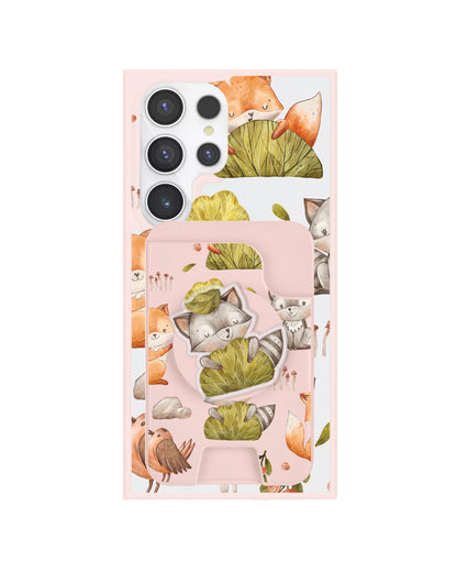 Android Magpop Wallet - Racoon And Friends