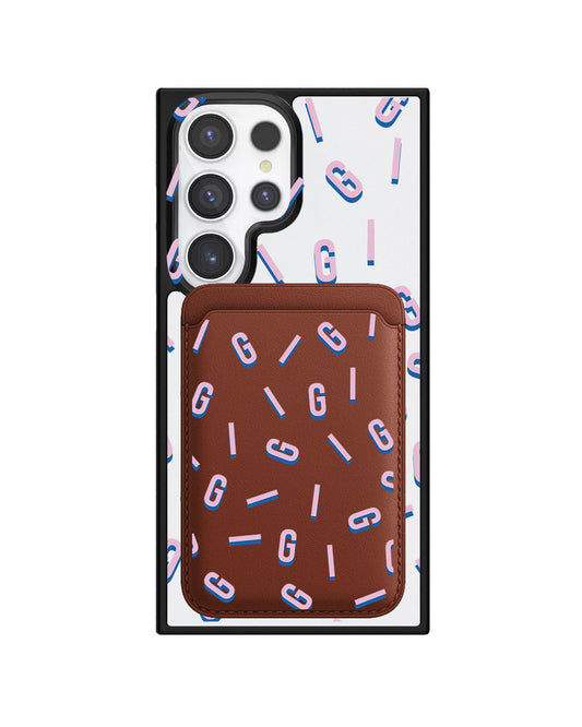 Android Magnetic Wallet Case - Monogram 1.0 Cotton Candy