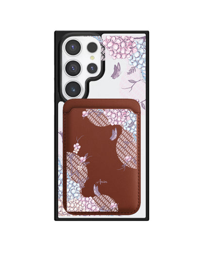 Android Magnetic Wallet Case - Batik Floral