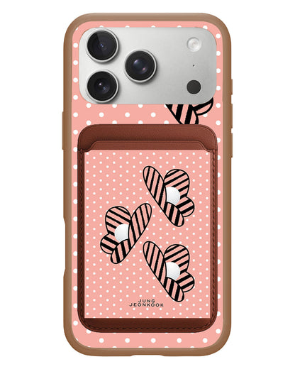 iPhone Magnetic Wallet Case - Pink Honey