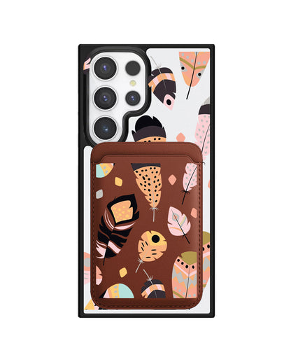 Android Magnetic Wallet Case - Feathers