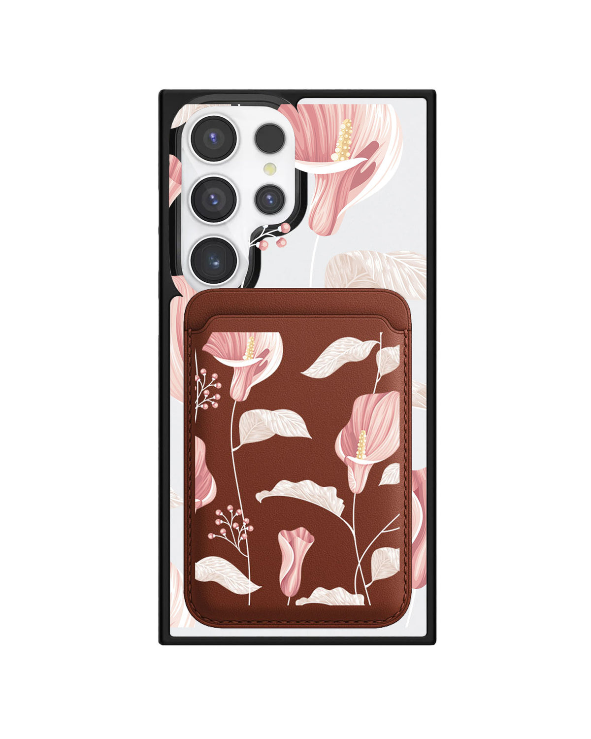 Android Magnetic Wallet Case - Easter Lily
