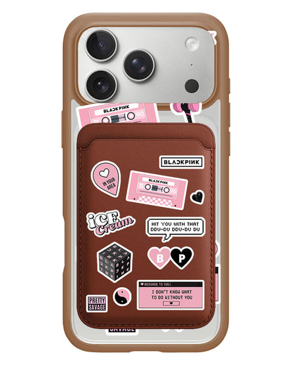 iPhone Magnetic Wallet Case - Blackpink Sticker Pack