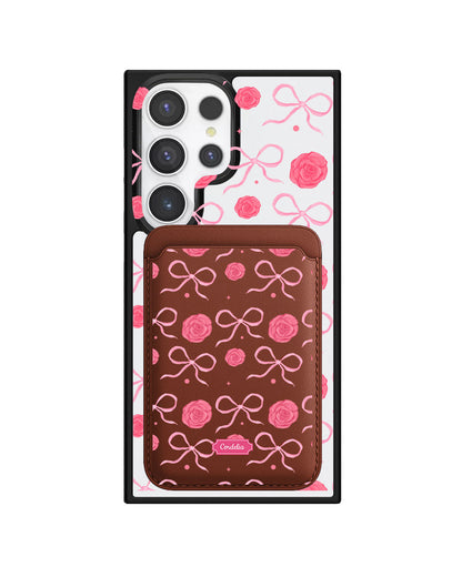 Android Magnetic Wallet Case - Coquette Rose