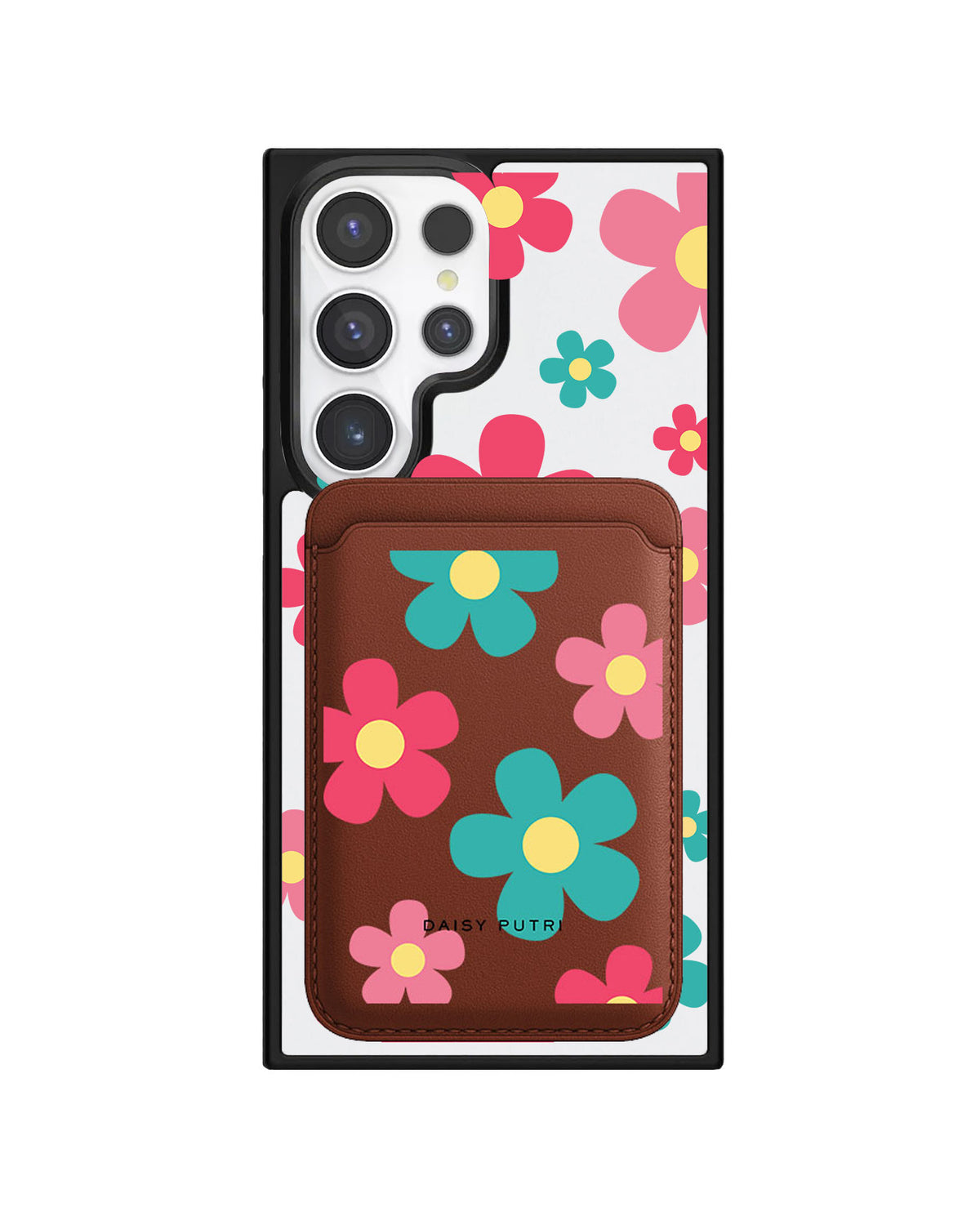 Android Magnetic Wallet Case - Daisy Delight 2.0