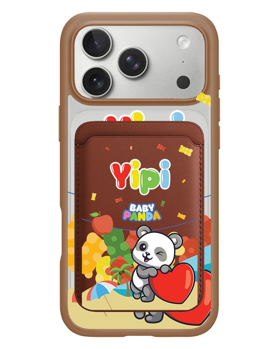 iPhone Magnetic Wallet Case - Yipi Baby Panda