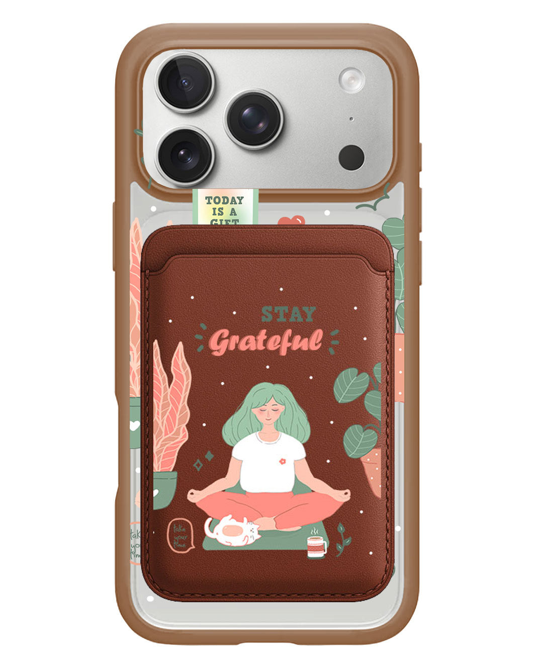 iPhone Magnetic Wallet Case - Grateful