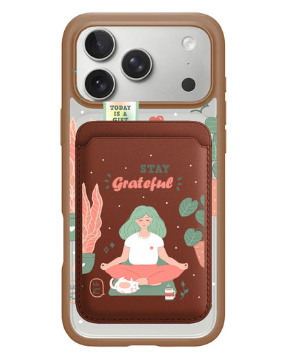 iPhone Magnetic Wallet Case - Grateful