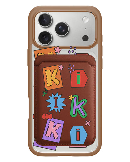 iPhone Magnetic Wallet Case - Adorable Monogram