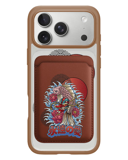 iPhone Magnetic Wallet Case - Oni Koi