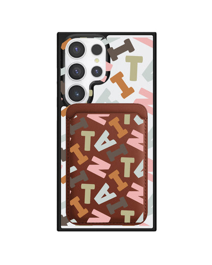 Android Magnetic Wallet Case - Scattered Monogram 4.0