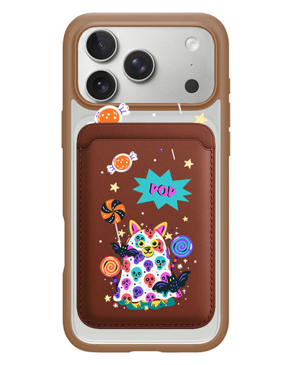 iPhone Magnetic Wallet Case - Puppy Monster
